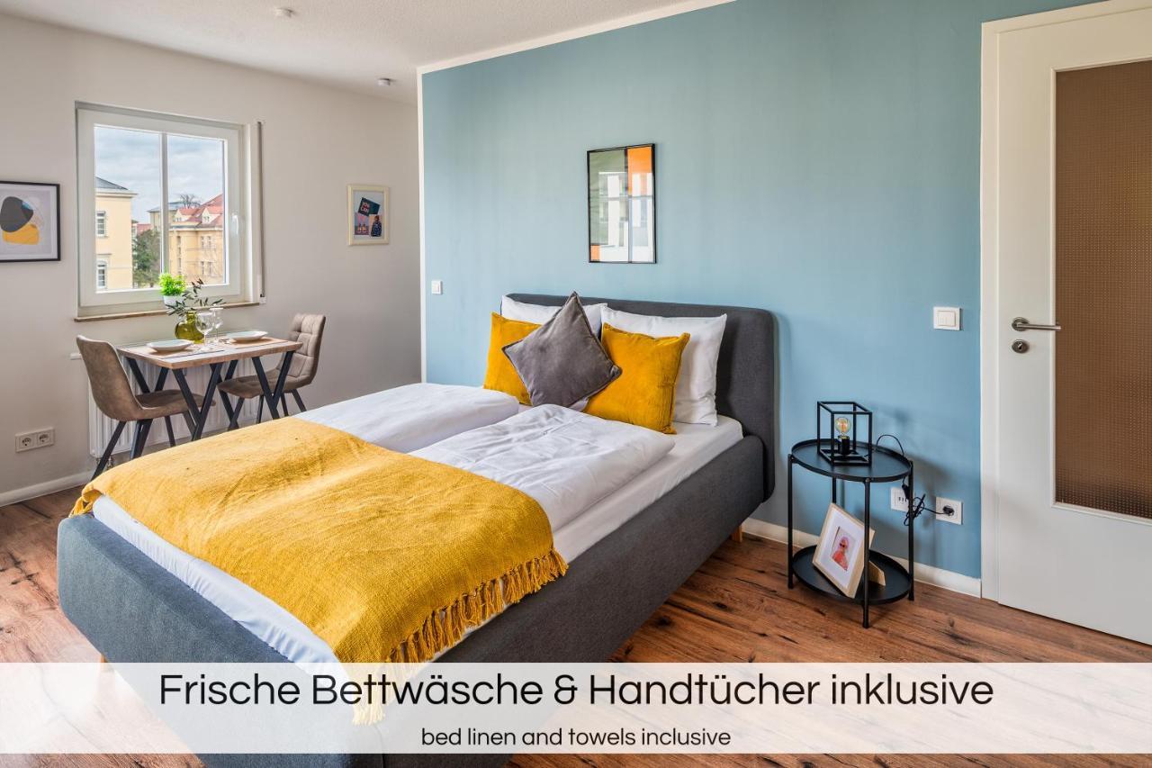 "Neptunblick"- Naehe Altstadt - Ruhig - Balkon - Parkplaetze Drezda Kültér fotó