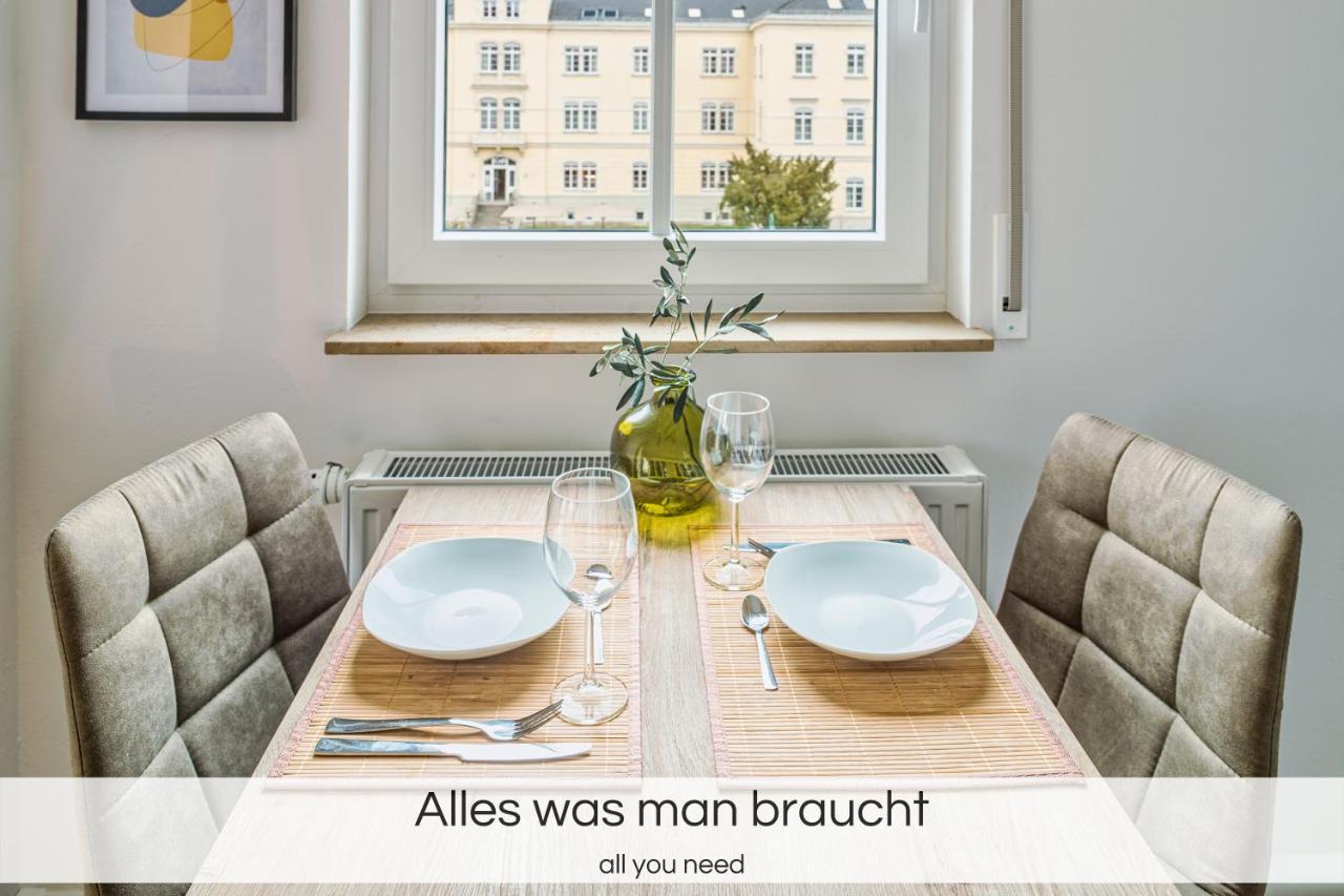 "Neptunblick"- Naehe Altstadt - Ruhig - Balkon - Parkplaetze Drezda Kültér fotó