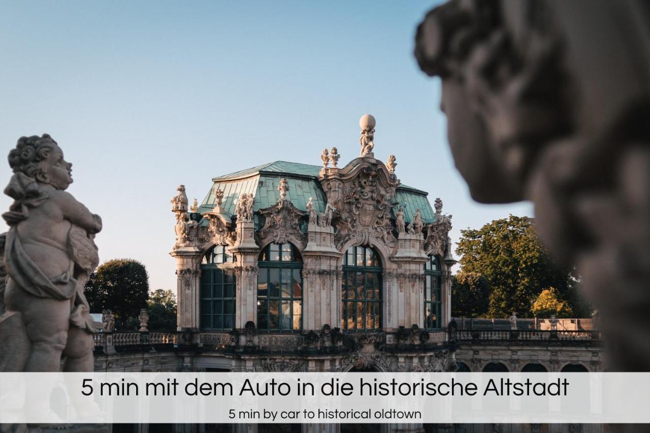 "Neptunblick"- Naehe Altstadt - Ruhig - Balkon - Parkplaetze Drezda Kültér fotó